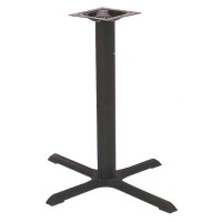 TB2230 Black Cast Iron Cross Table Base, 22 x 30 x 28 inch, 1 each
