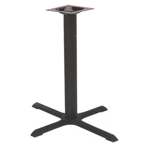 TB2230 Black Cast Iron Cross Table Base, 22 x 30 x 28 inch, 1 each