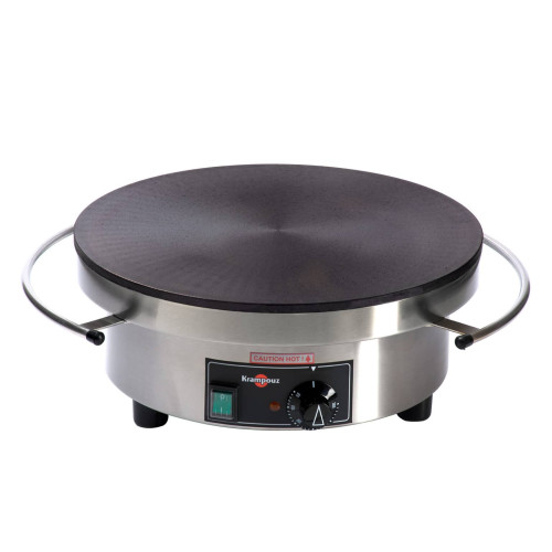 Eurodib Krampouz CEBIF4220 Electric Single Crepe Maker, Single, 15-1/2 inch Cast iron Plate , 3600w, 208-240v/60/1-ph, ETL Listed