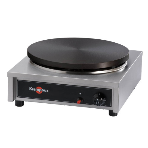 Eurodib Krampouz CGCID4 Crepe Maker, Single, 15.8 inch Cast Iron Plate , Nat Gas or LP, 24k Total BTU/Hr, 17(w) x 17-1/2(d) x 7-3/4(h) inch, ETL Listed