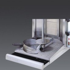 Eurodib DG12VN Turbo Shawarma & Gyro Machine, 135-145lbs Capacity, Natural Gas, 72k Total BTU/Hr, 110v Motor, CE Listed