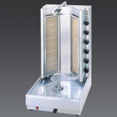 Eurodib DG16VN Turbo Gas Shawarma & Gyro Machine, 175-200lbs Capacity, Natural Gas, 96k Total BTU/hr, 110v Motor, CE Listed