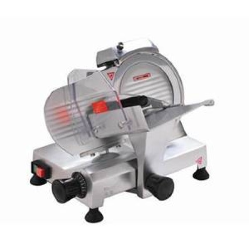 Eurodib HBS220JS Electric Manual Meat Slicer, 9 inch Stainless Steel Blade, Belt Drive, 120w, 1.1amps, 120v/60/1-ph, ETL Listed