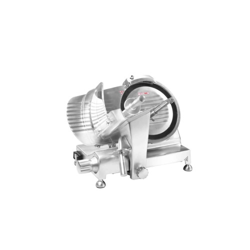 Eurodib HBS250L Electric Manual Meat Slicer, 10 inch Stainless Steel Blade, Belt Drive, 150w, 1.4amps, 120v/60/1-ph, ETL Listed