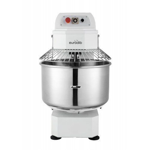 Eurodib LM50TETL Spiral Mixers, 50qt Capacity, belt Drive, Timer, Floor Model, 3080w, 14amp, 220v/60/1-ph, ETL Listed