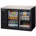 Everest EBB48G-SD 49(w) inch Back Bar Refrigerator, (2)Sliding Glass Door(s), (4)Shelve(s), Black, (294)12oz Bottle(s), 13Cu.ft, 1/4hp, 115v/60/1-ph, ETL/NSF Listed