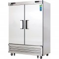Everest EBRF2 54(w) inch (2)Solid Door(s) Bottom Mount Upright Dual Temperature Refrigerator/Freezer, 24(R) + 24(F) Cu.ft, ¼(R) + ½(F) hp, (6)Shelve(s), Casters, 115v/60/1-ph, ETL/NSF Listed