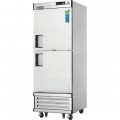 Everest EBWRFH2 29(w) inch (2)Half Solid Door(s) Dual Temperature Refrigerator/Freezer, 11(R) + 11(F) Cu.ft, (2)Shelve(s), Casters, ½ hp, 115v/60/1-ph, ETL/NSF Listed