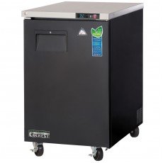 Everest EBB23 23-1/2(w) inch Back Bar Refrigerator, (1)Solid Hinged Door(s), (2)Shelve(s), Black, (125)12oz Bottle(s), 8Cu.ft, 1/5hp, 115v/60/1-ph, ETL/NSF Listed
