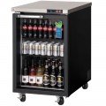 Everest EBB23G 23-1/2(w) inch Back Bar Refrigerator, (1)Hinged Glass Door(s), (2)Shelve(s), Black, (125)12oz Bottle(s), 8Cu.ft, 1/5hp, 115v/60/1-ph, ETL/NSF Listed