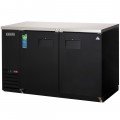 Everest EBB48 49(w) inch Back Bar Refrigerator, (2)Solid Hinged Door(s), (4)Shelve(s), Black, (344)12oz Bottle(s), 14Cu.ft, 1/4hp, 115v/60/1-ph, ETL/NSF Listed
