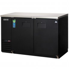 Everest EBB48 49(w) inch Back Bar Refrigerator, (2)Solid Hinged Door(s), (4)Shelve(s), Black, (344)12oz Bottle(s), 14Cu.ft, 1/4hp, 115v/60/1-ph, ETL/NSF Listed