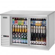 Everest EBB48G-SD-SS 49(w) inch Back Bar Refrigerator, (2)Sliding Glass Door(s), (344)12oz Bottle(s), (4)Shelve(s), 14Cu.ft, 1/4hp, 115v/60/1-ph, ETL/NSF Listed