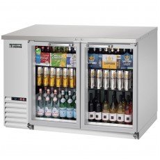 Everest EBB48G-SS 49(w) inch Back Bar Refrigerator, (2)Hinged Glass Door(s), (344)12oz Bottle(s), (4)Shelve(s), 14Cu.ft, 1/4hp, 115v/60/1-ph, ETL/NSF Listed