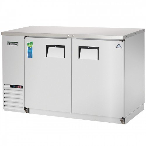 Everest EBB59-SS 57-3/4(w) inch Back Bar Refrigerator, (2)Hinged Solid Door(s), (408)12oz Bottle(s), (4)Shelve(s), 20Cu.ft, 1/4hp, 115v/60/1-ph, ETL/NSF Listed