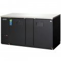 Everest EBB69 68(w) inch Back Bar Refrigerator, (2)Solid Hinged Door(s), (4)Shelve(s), Black, (504)12oz Bottle(s), 24Cu.ft, 1/4hp, 115v/60/1-ph, ETL/NSF Listed