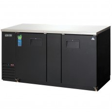 Everest EBB69 68(w) inch Back Bar Refrigerator, (2)Solid Hinged Door(s), (4)Shelve(s), Black, (504)12oz Bottle(s), 24Cu.ft, 1/4hp, 115v/60/1-ph, ETL/NSF Listed
