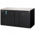 Everest EBB69-24 68(w) inch Back Bar Refrigerator, (2)Solid Hinged Door(s), (4)Shelve(s), Black, (441)12oz Bottle(s), 20Cu.ft, 1/4hp, 115v/60/1-ph, ETL/NSF Listed