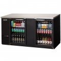 Everest EBB69G 68(w) inch Back Bar Refrigerator, (2)Glass Hinged Door(s), (4)Shelve(s), Black, (504)12oz Bottle(s), 24Cu.ft, 1/4hp, 115v/60/1-ph, ETL/NSF Listed