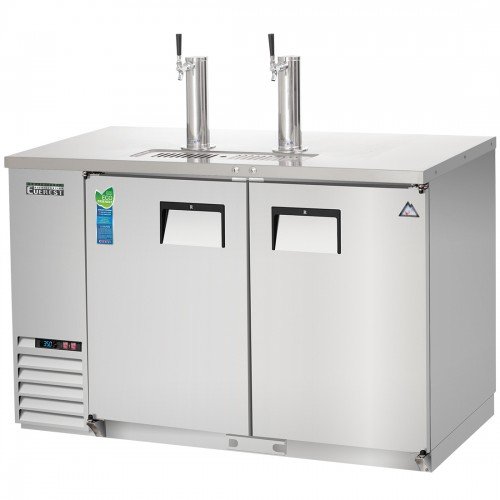 Everest EBD2-SS 57-3/4(w) inch Direct Draw Keg Refrigerator, (2)Solid Hinged Door(s), Holds (2)1/2 Barrel Keg(s), 20Cu.ft, 1/4hp, 115v/60/1-ph, ETL/NSF Listed