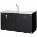Everest EBD3-BB 68(w) inch Back Bar/Direct Draw Keg Refrigerator, (2)Solid Hinged Door(s), Holds (1)1/2 & ¼ Barrel Keg(s)/(360)(12oz Bottle(s), Black, 24Cu.ft, 1/4hp, 115v/60/1-ph, ETL/NSF Listed