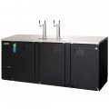 Everest EBD4-24 89-1/4(w) inch Direct Draw Keg Refrigerator, (3)Solid Hinged Door(s), Holds (4)1/2 Barrel Keg(s), Black, 28Cu.ft, 1/3hp, 115v/60/1-ph, ETL/NSF Listed