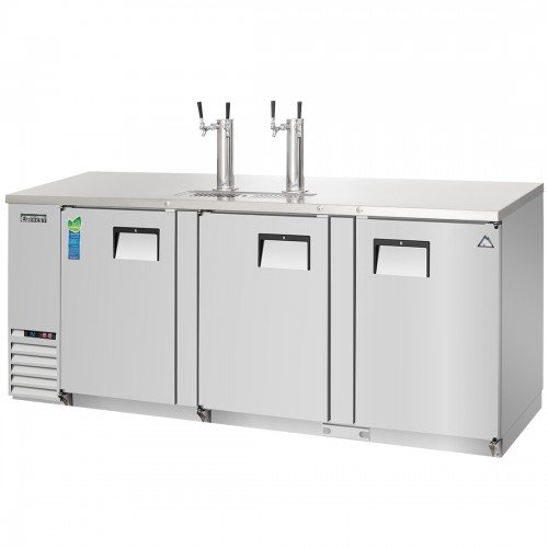 Everest EBD4-SS 89-1/4(w) inch Direct Draw Keg Refrigerator, (3)Solid Hinged Door(s), Holds (4)1/2 Barrel Keg(s), 32Cu.ft, 1/3hp, 115v/60/1-ph, ETL/NSF Listed