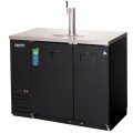 Everest EBDS2-BB-24 49(w) inch Back Bar/Direct Draw Keg Refrigerator, (2)Solid Hinged Door(s), Holds (1)1/2 Barrel Keg(s)/(126)(12oz Bottle(s), Black, 13Cu.ft, 1/4hp, 115v/60/1-ph, ETL/NSF Listed