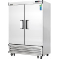 Everest EBR2 54-1/8(w) inch (2)Solid Door(s) Bottom Mount Upright Reach-In Refrigerator, 50Cu.ft, (6)Shelve(s), Casters, 1/3hp, 115v/60/1-ph, ETL/NSF Listed