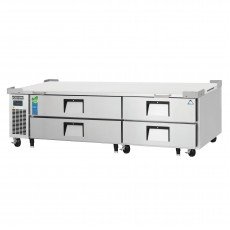 Everest ECB82-84D4 84(w) inch (4)Drawer(s) Refrigerated Chef Base, 6Cu.ft, Casters, 1/3hp, 115v/60/1-ph, ETL/NSF Listed