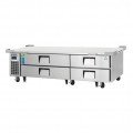 Everest ECB82-86D4 86-1/4(w) inch (4)Drawer(s) Refrigerated Chef Base, 6Cu.ft, Casters, 1/3hp, 115v/60/1-ph, ETL/NSF Listed