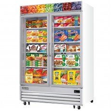 Everest EMGF48 54-3/4(w) inch (2)Swing Glass Door(s) Merchandiser Freezer, White, (8)Shelve(s), 48Cu.ft, (2)1hp, 115v/60/1-ph, ETL/NSF Listed