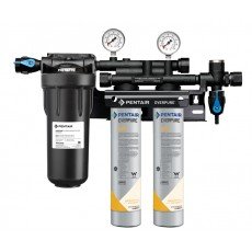 Everpure EV920282 Twin 4FC-S High-Performance Twin Water Filtration System, (30k)Gallon(s) Capacity – 0.2 Micron and 5 GPM, NSF Listed