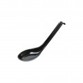 023-AB Soup Spoon w/ Hook, 0.6oz, Black Color, Melamine, 6.25(l) inch – 60 each