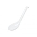 023-W Spoon w/ Hook, 0.6oz, White Color, Melamine, 6.25(l) inch – 60 each