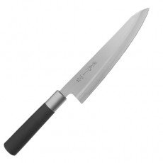 8118-PT Gyuto Knife, 7.75(L) inch Stainless Steel Blade,  Black Handle