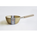  A-1562 Yukihira Nabe Aluminum All Purpose Cookware, 54oz, Wooden Handle, 7(w)x7(d)x3(h) inch