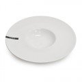 David&Lilly A2806 Round Deep Plates, White, Porcelain,11.25(w) x 11.25(d) x 2.25(h) inch – 12 each