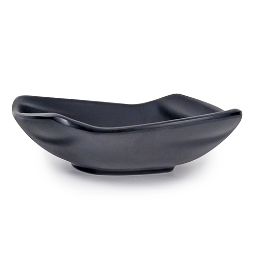 IT-A52005B Square Sauce Dish, 7oz, Matte Black Color, Melamine, 5.25(w) x 5.25(d) x 1.5(h) inch – 48 each