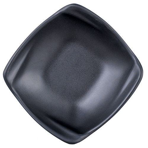 IT-A52006B Square Sauce Dish, 11oz, Matte Black Color, Melamine, 6.25(w)x6.25(d)x1.75(h) inch – 24 each