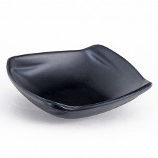 IT-A52006B Square Sauce Dish, 11oz, Matte Black Color, Melamine, 6.25(w)x6.25(d)x1.75(h) inch – 24 each