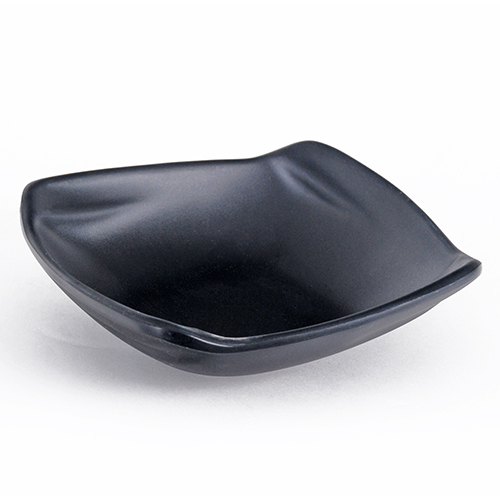 IT-A52006B Square Sauce Dish, 11oz, Matte Black Color, Melamine, 6.25(w)x6.25(d)x1.75(h) inch – 24 each