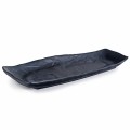 IT-D8455B Rectangular Plates, Matte Black Color, Melamine, 12(w)x4.5(d)x0.75(h) inch – 18 each