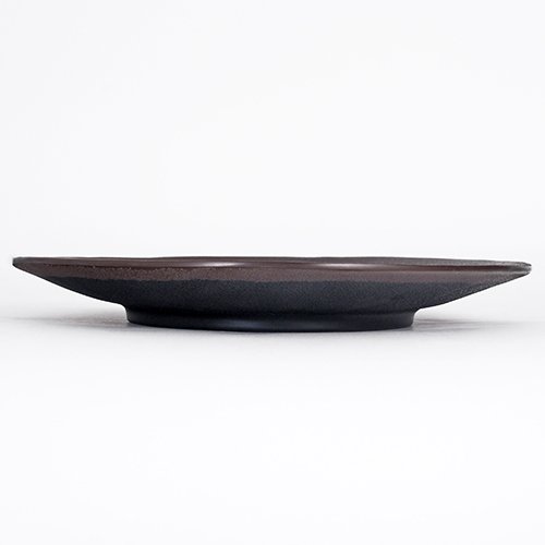 IT-F3111TM Round Plates, Matte Black/Brown Color, Melamine, 11(w)x(11d)x1.24(h) inch – 8 each