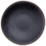 IT-F3111TM Round Plates, Matte Black/Brown Color, Melamine, 11(w)x(11d)x1.24(h) inch – 8 each