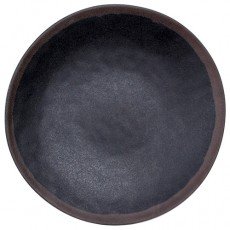 IT-F3108TM Round Plates, Matte Black/Brown Color, Melamine, 8*w)x8(d)x1(h) inch – 20 each