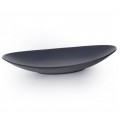 IT-H1116B Oval Plates, Matte Black Color, Melamine, 10(w)x5.25(d)x1.5(h) inch – 12 each