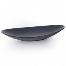 IT-H1115B Oval Plates, Matte Black Color, Melamine, 7.25(w)x4(d)x1.25(h) inch – 24 each