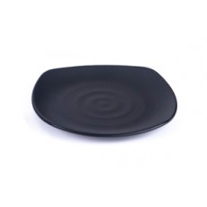 IT-Y1188B Square Plates, Matte Black Color, Melamine, 9.25(w)x9.25(d)x0.75(h) inch – 12 each