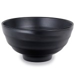 IT-H2008B Soup Bowls, 35oz, Matte Black Color, Melamine, 7.5(w)x7.5(d)x3.25(h) inch – 18 each